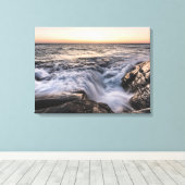 Küste von Lofoten Seascape Foto Leinwanddruck (Insitu (Holzboden))