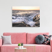 Küste von Lofoten Seascape Foto Leinwanddruck (Insitu (Wohnzimmer))