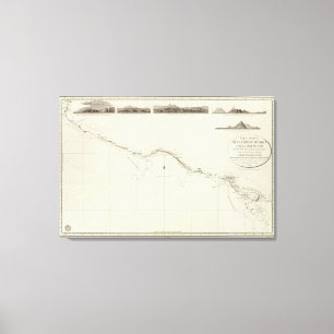 Küste von Mexiko Leinwanddruck