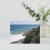 Küste von Nerja, Andalusien Postkarte (Stehend Vorderseite)