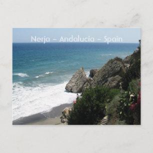 Küste von Nerja, Andalusien Postkarte