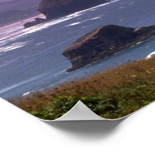 Küste von Oregon, Ecola Staat Park, Oregon Poster (Ecke)