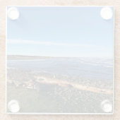 Küste von Oregon Glasuntersetzer (Rückseite)