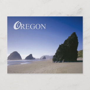 Küste von Oregon mit Felsformationen Postkarte