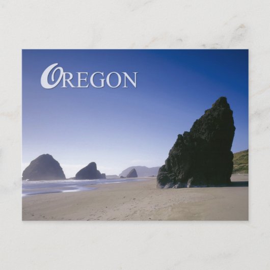 Küste von Oregon mit Felsformationen Postkarte (Vorderseite)