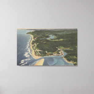 Küste von Oregon - Siletz Bay, Taft, Nelscott Leinwanddruck