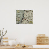 Küste von Phoenicia Poster (Küche)