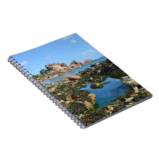 Küste von Ploumanac'h in Frankreich Postcard Notizblock (Rechte Seite)