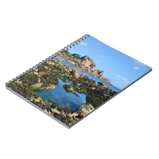 Küste von Ploumanac'h in Frankreich Postcard Notizblock (Linke Seite)