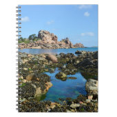 Küste von Ploumanac'h in Frankreich Postcard Notizblock (Vorderseite)