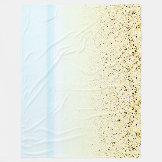 Küste von Sand und Meer Fleecedecke (Vorderseite)
