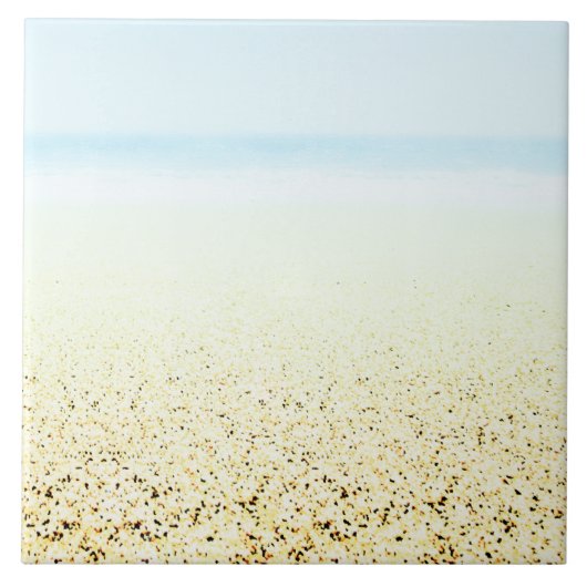 Küste von Sand und Meer Fliese (Vorderseite)