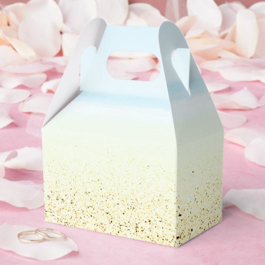 Küste von Sand und Meer Geschenkschachtel (Hochzeit)