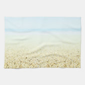 Küste von Sand und Meer Geschirrtuch (Horizontal)