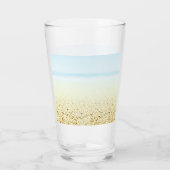 Küste von Sand und Meer Glas (Rückseite)