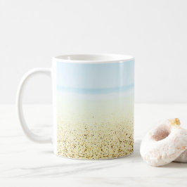 Küste von Sand und Meer Kaffeetasse