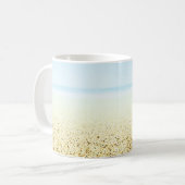 Küste von Sand und Meer Kaffeetasse (Vorderseite Links)