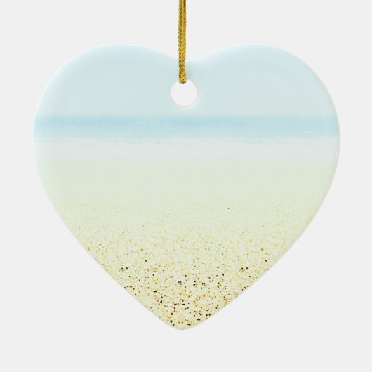 Küste von Sand und Meer Keramik Ornament (Hinten)