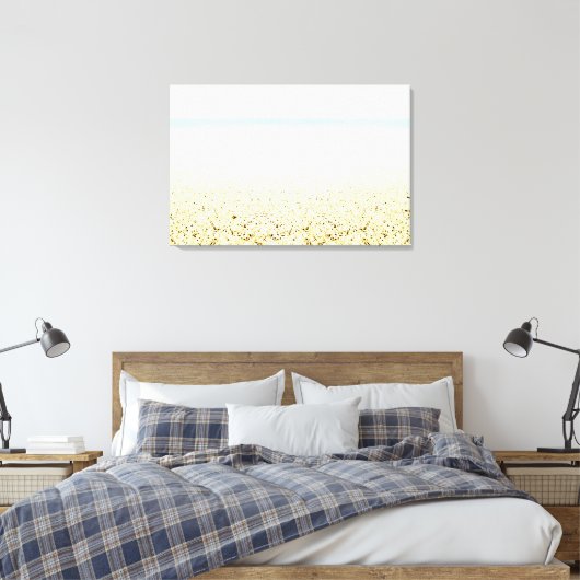 Küste von Sand und Meer Leinwanddruck (Insitu (Schlafzimmer))