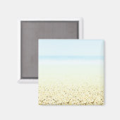 Küste von Sand und Meer Magnet (Vorderseite/Rückseite)