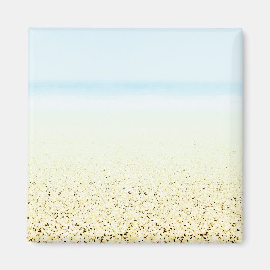 Küste von Sand und Meer Magnet (Vorne)