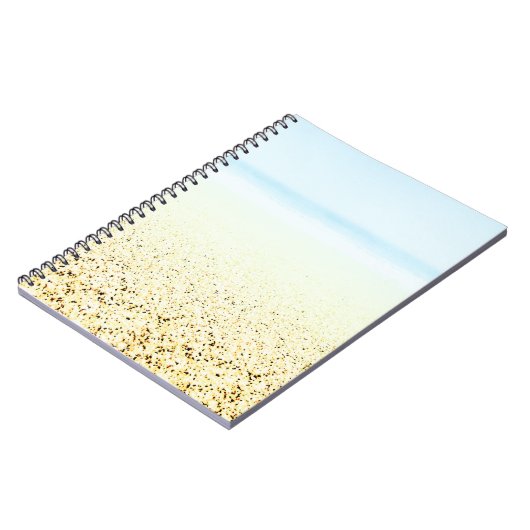 Küste von Sand und Meer Notizblock (Linke Seite)