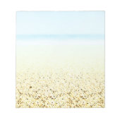 Küste von Sand und Meer Notizblock (Vorderseite)