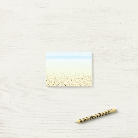 Küste von Sand und Meer Post-it Klebezettel (Auf Schreibtisch)
