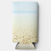 Küste von Sand und Meer Selters Dosenkühler (Vorderseite)