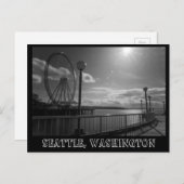 Küste von Seattle Postkarte (Vorne/Hinten)