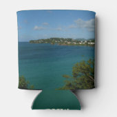 Küste von St. Lucia Karibisches Foto Dosenkühler (Rückseite)