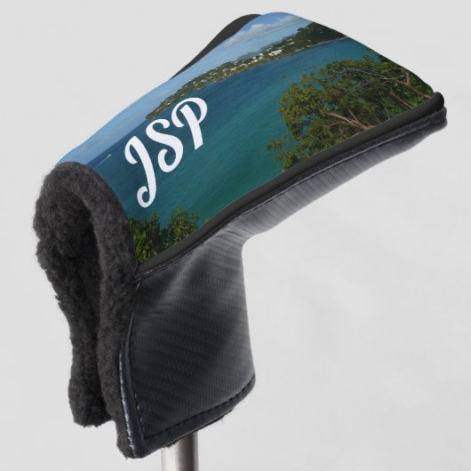 Küste von St. Lucia Karibisches Foto Golf Headcover (3/4 Vorderseite)