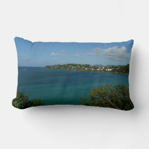 Küste von St. Lucia Karibisches Foto Lendenkissen