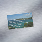 Küste von St. Lucia Karibisches Foto Magnetische Visitenkarte (Beispiel)