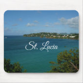 Küste von St. Lucia Karibisches Foto Mousepad (Vorne)