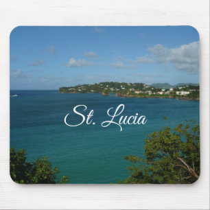 Küste von St. Lucia Karibisches Foto Mousepad