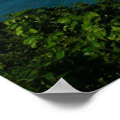 Küste von St. Lucia Karibisches Foto Poster (Ecke)