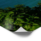 Küste von St. Lucia Karibisches Foto Poster (Ecke)