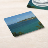Küste von St. Lucia Karibisches Foto Rechteckiger Pappuntersetzer (angewinkelt)