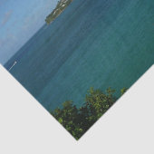 Küste von St. Lucia Karibisches Foto Seidenpapier (Ausschnitt)