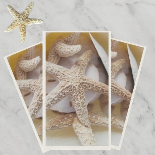 Küste von Starfish und Sand Dollars Serviette