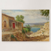 Küste von Taormina auf Sizilien Carl Aagaard Puzzle (Horizontal)