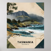 Küste von Tasmania Poster (Vorne)