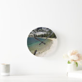 Küste von Tenaya Lake, Yosemite, CA Runde Wanduhr (Zuhause)