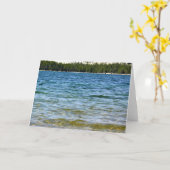 Küste von Tenaya Lake, Yosemite, Kalifornien Karte (Gelbe Blume)