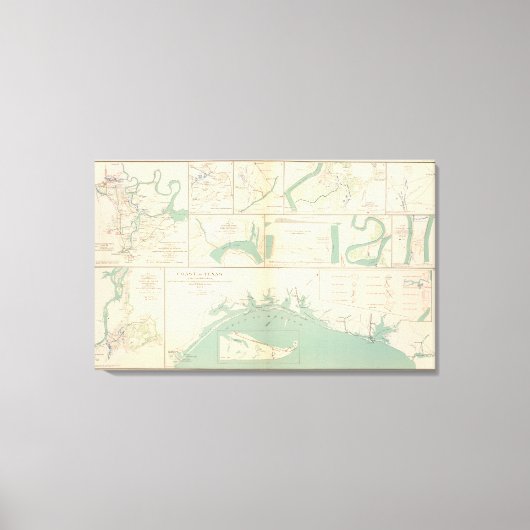 Küste von Texas Leinwanddruck (Vorderseite)