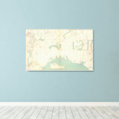 Küste von Texas Leinwanddruck (Insitu (Holzboden))