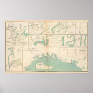 Küste von Texas Poster