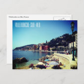 Küste von Villefranche Postkarte (Vorne/Hinten)