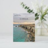 Küste von Zypern Postkarte (Stehend Vorderseite)